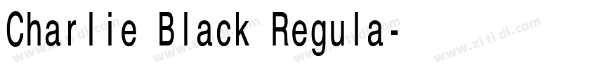 Charlie Black Regula字体转换 Charlie Black Regula字体转换